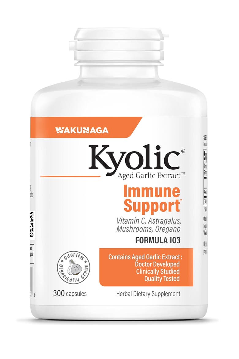 Aged Garlic Extract Formula 103, Immune Support, Capsules 300 Count, Main, color, None