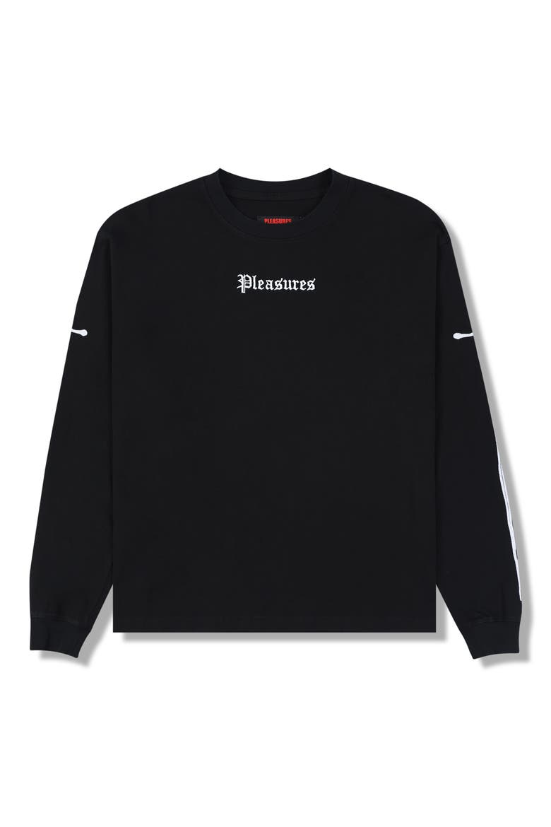 Luster Heavyweight Long Sleeve Graphic T-Shirt, Alternate, color, BLACK