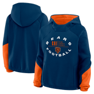 FANATICS Women's Fanatics Navy Chicago Bears Oversized Redzone Bubble Screen Pullover Hoodie