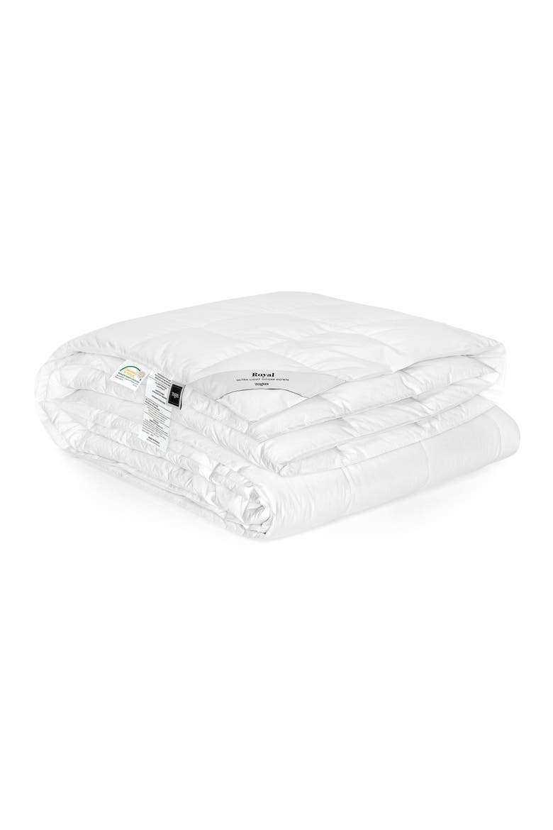 Royal goose down comforter, Main, color, White