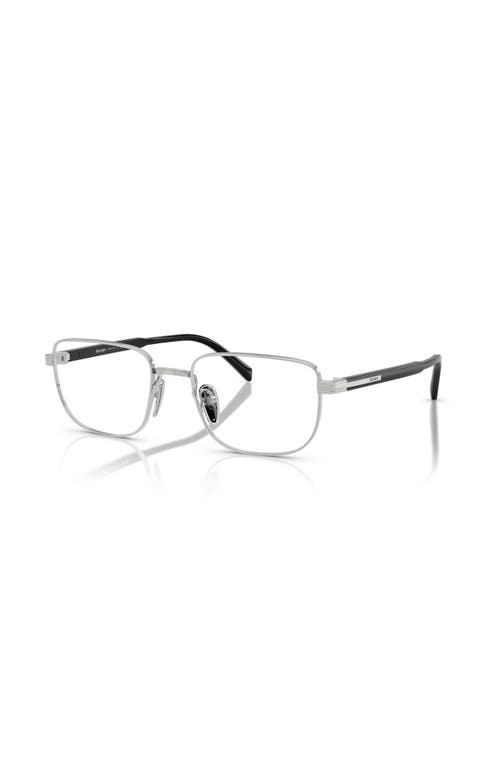 Prada 55mm Rectangle Optical Glasses In Multi