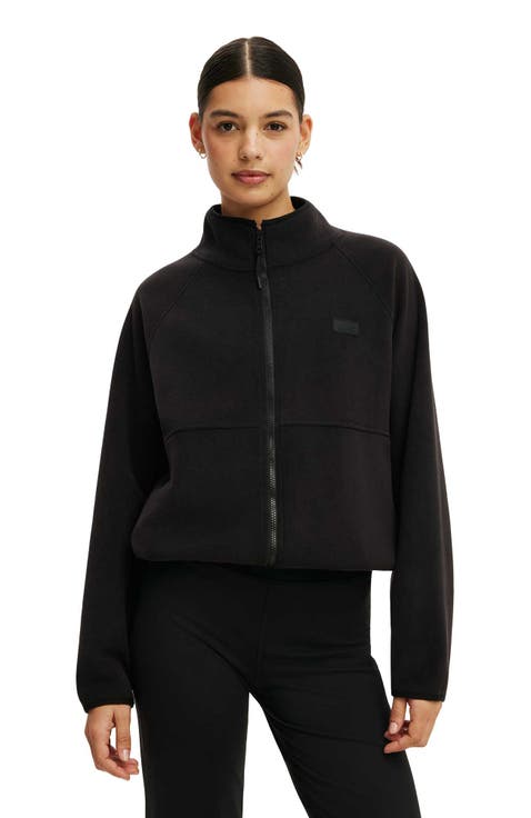 Women's Active Polar Fleece Raglan Jacket