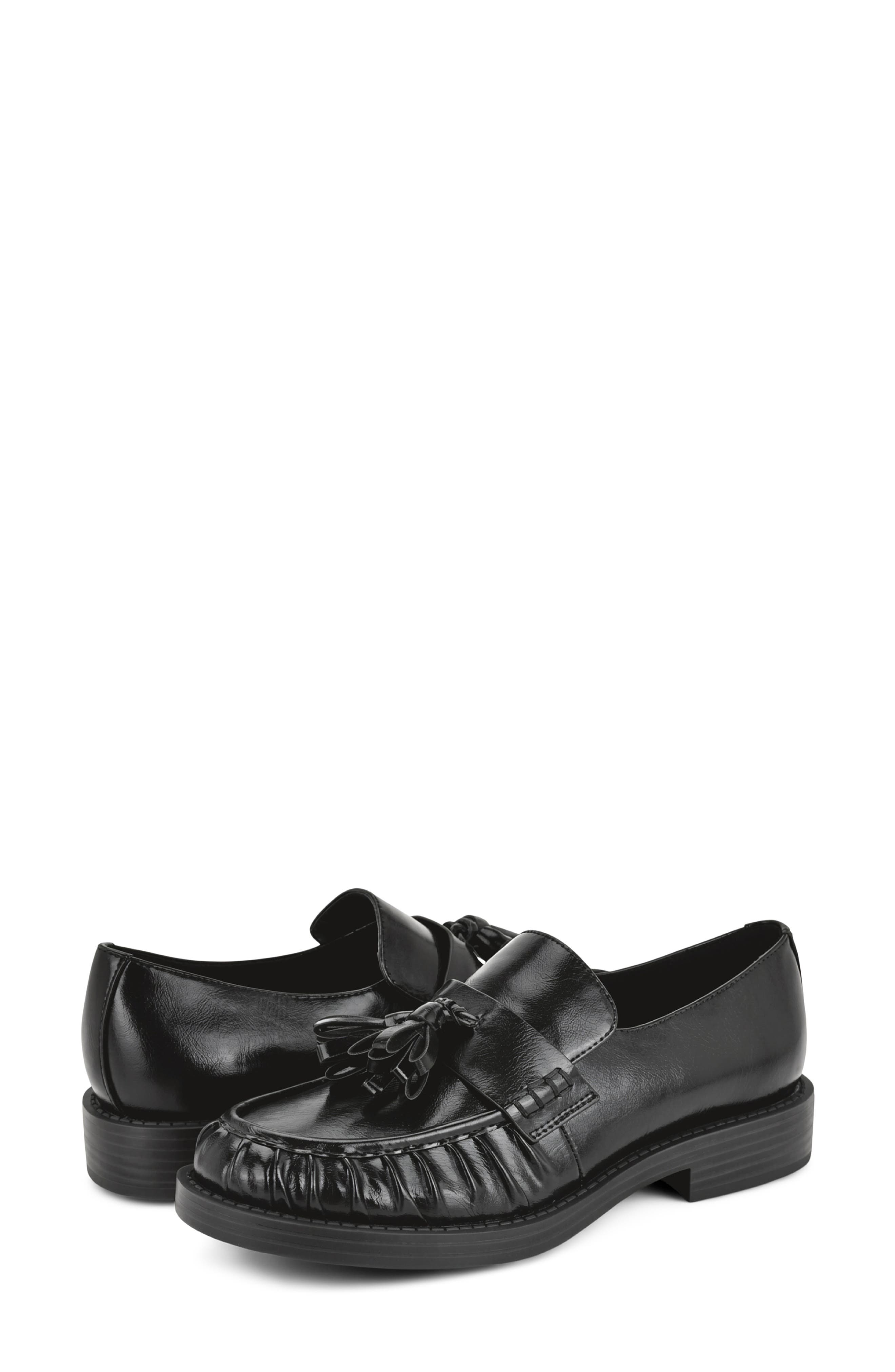 Gersen Tassel Loafer, Alternate, color, BLACK