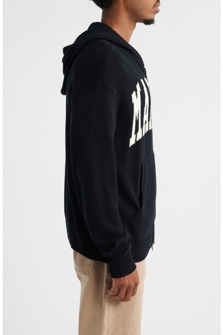 Classic Jacquard Zip Hoodie, Alternate, color, PIRATE-BLACK