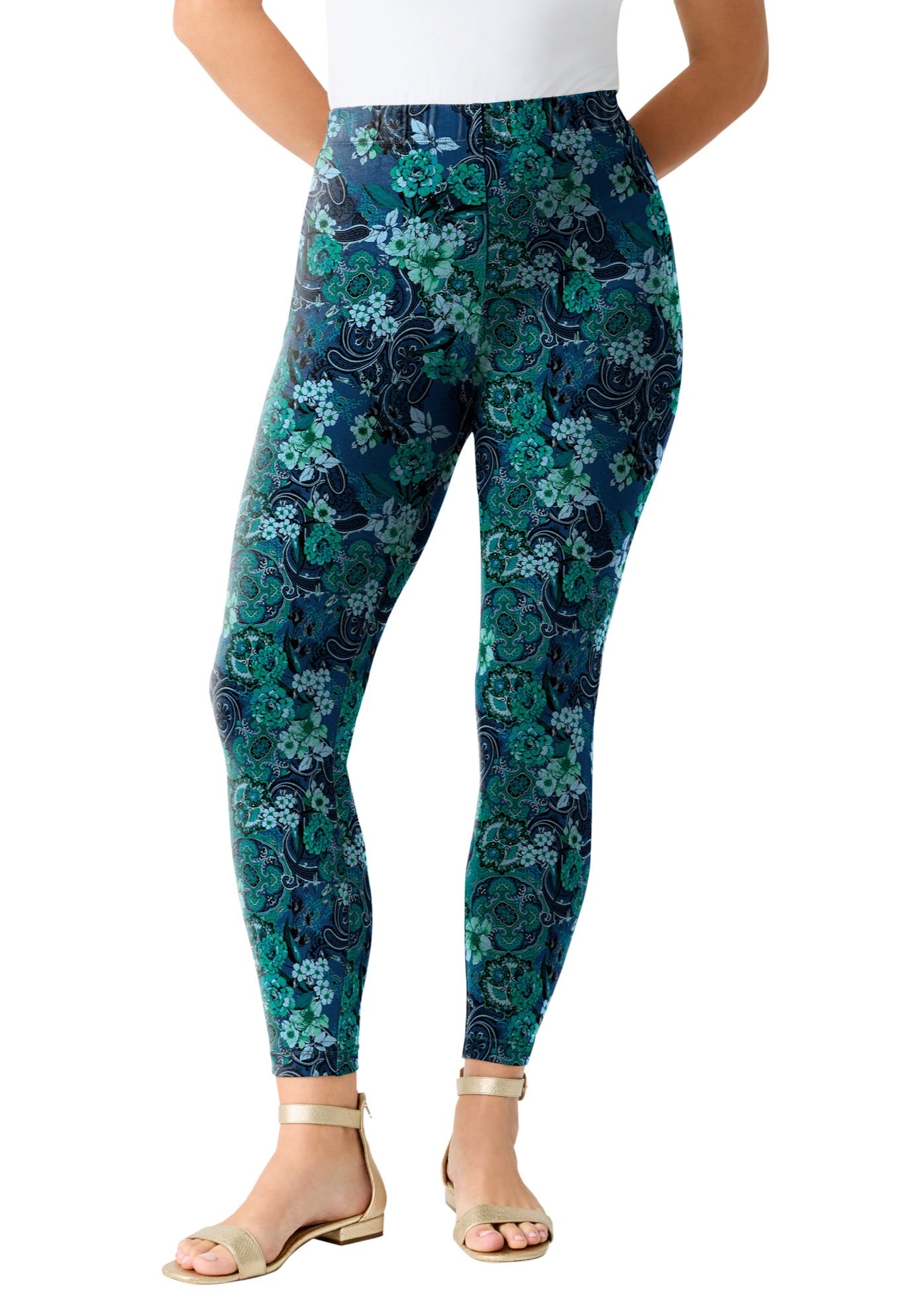 GREEN ROSE PAISLEY