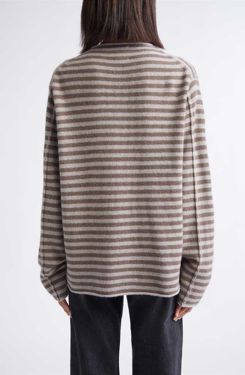 YanYan Horse Embroidered Roll Neck Lambswool Sweater, Alternate, color, Warm Grey