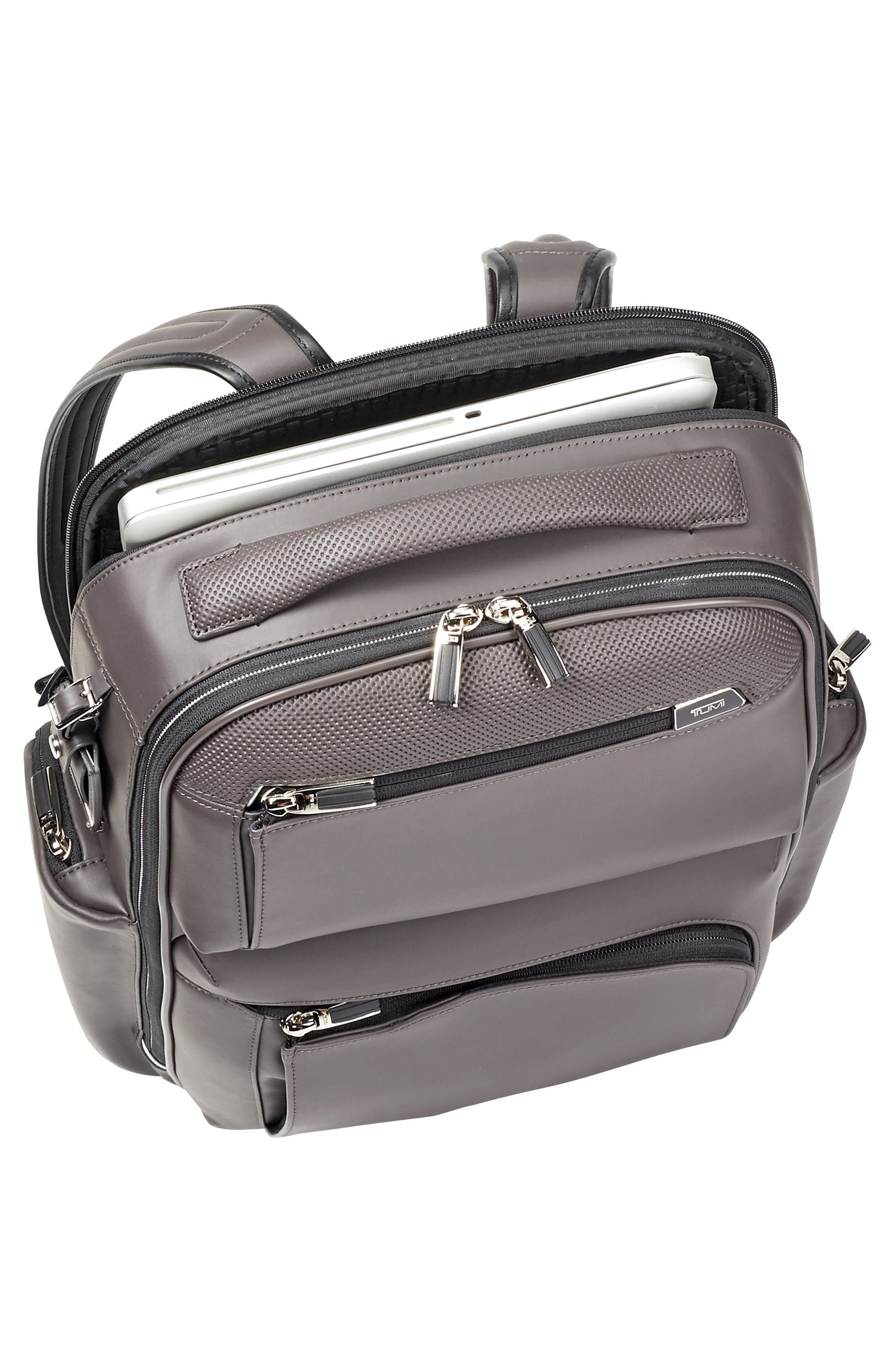 Tumi Arrivé - Bradley Leather Backpack, Alternate, color, 