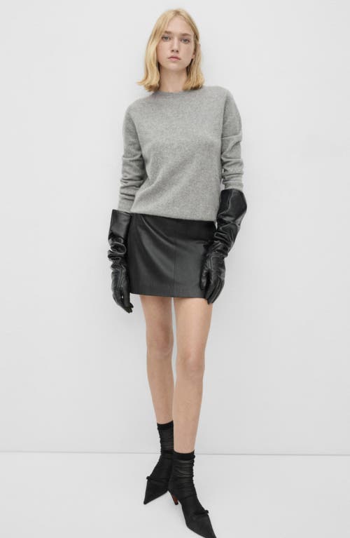 Shop Mango Cashmere Sweater In Medium Heather Grey
