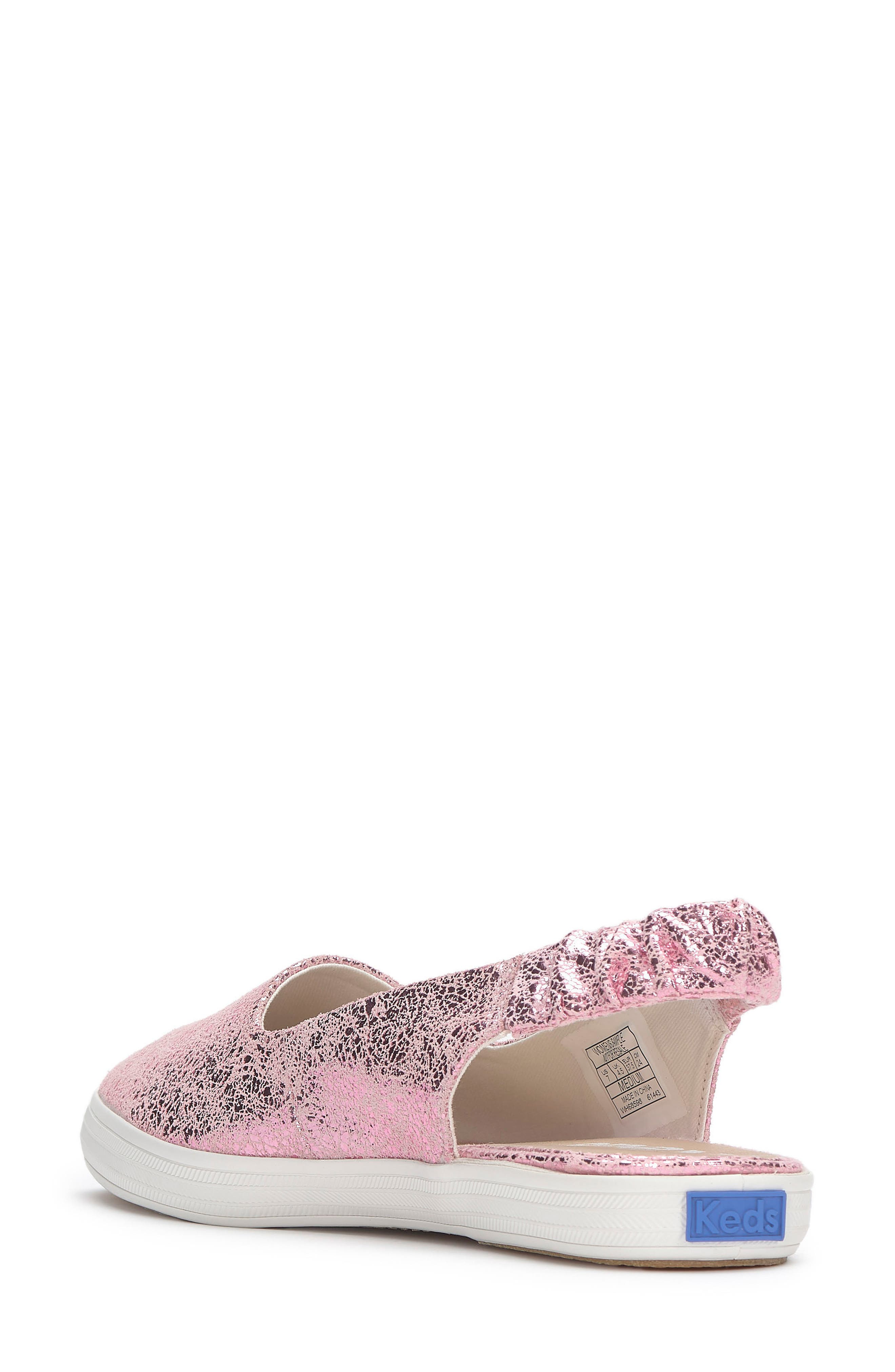 Slingback Flat, Alternate, color, PINK
