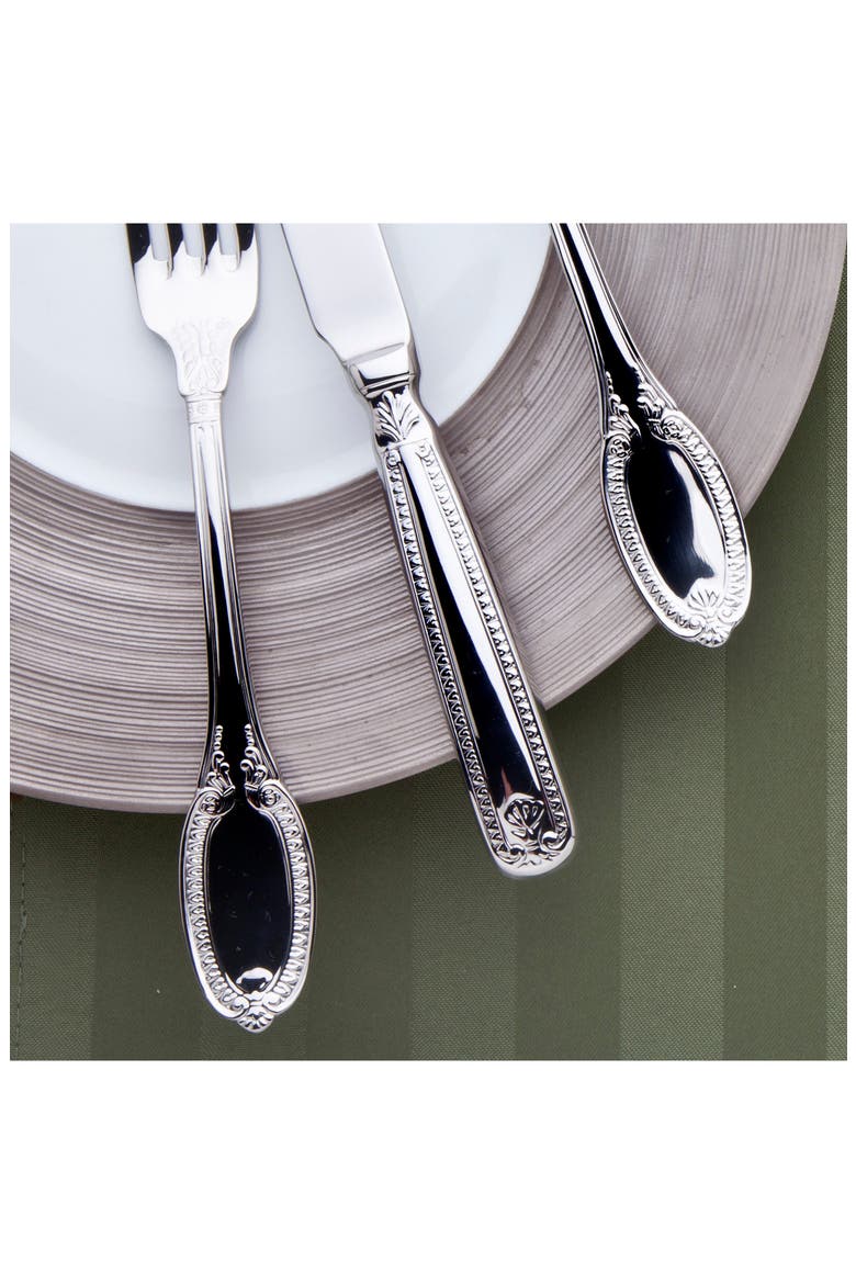 Imperia 45-Piece Flatware Set, Alternate, color, SILVER