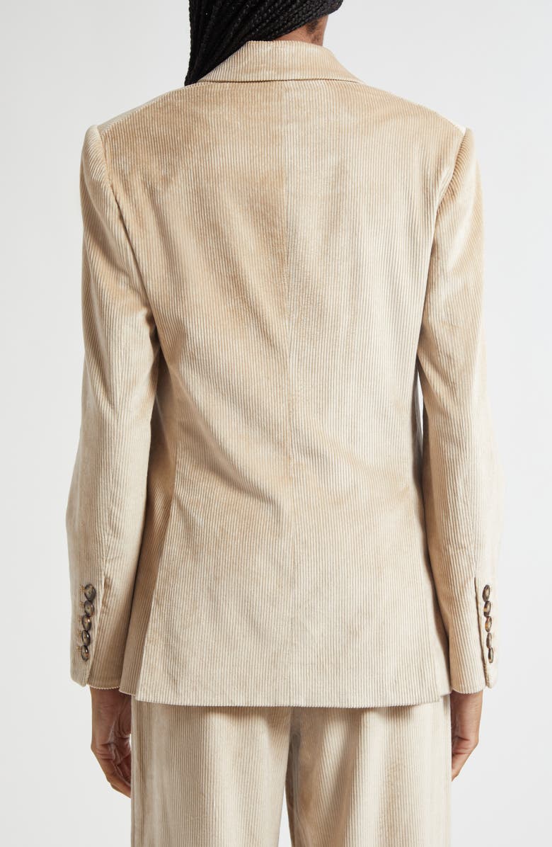 Veronica Beard Sevyn Corduroy Double Breasted Dickey Jacket, Alternate, color, Heathered Sand