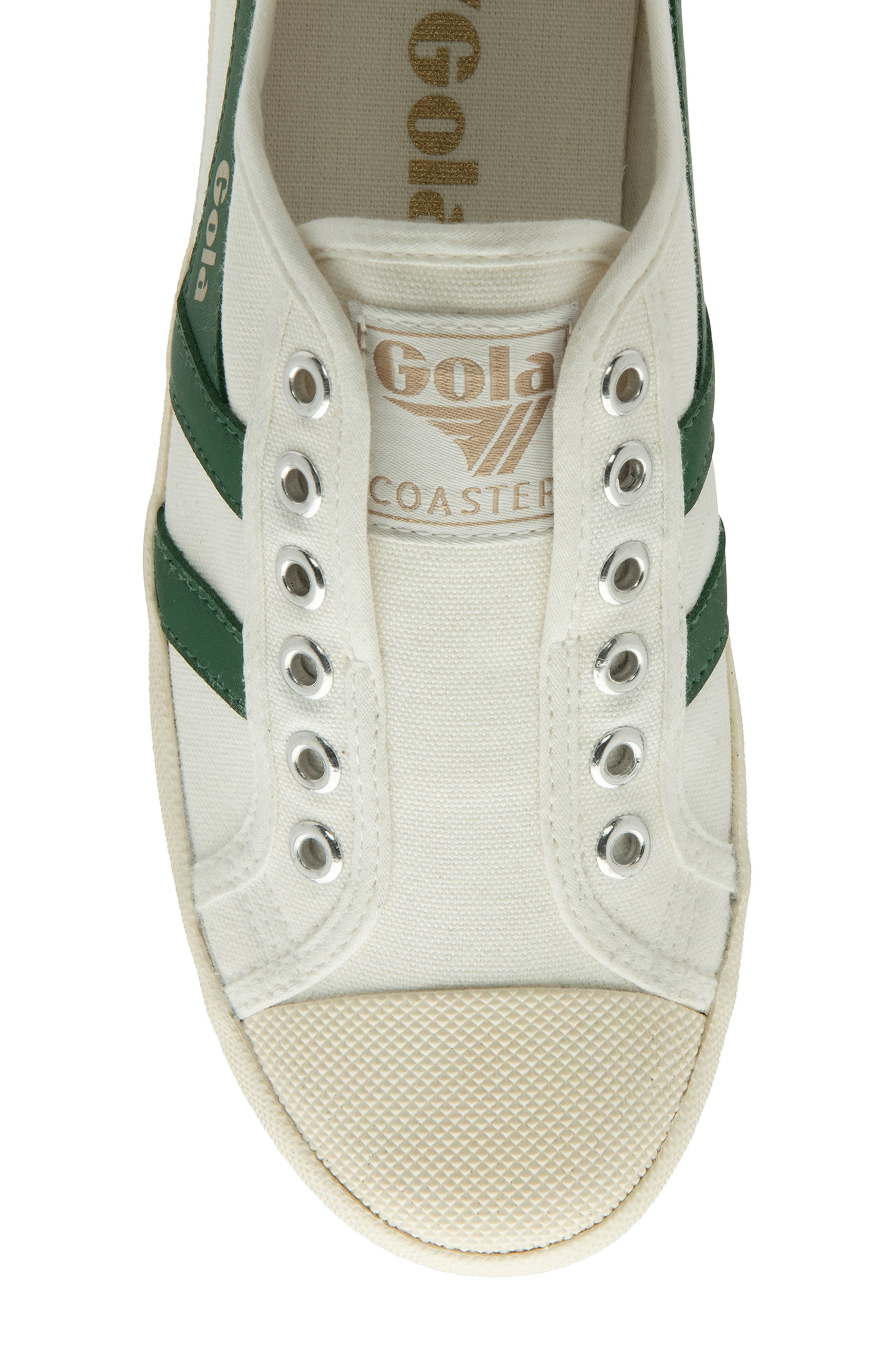 Gola Coaster Slip-On Sneaker, Alternate, color, Off White/ Green