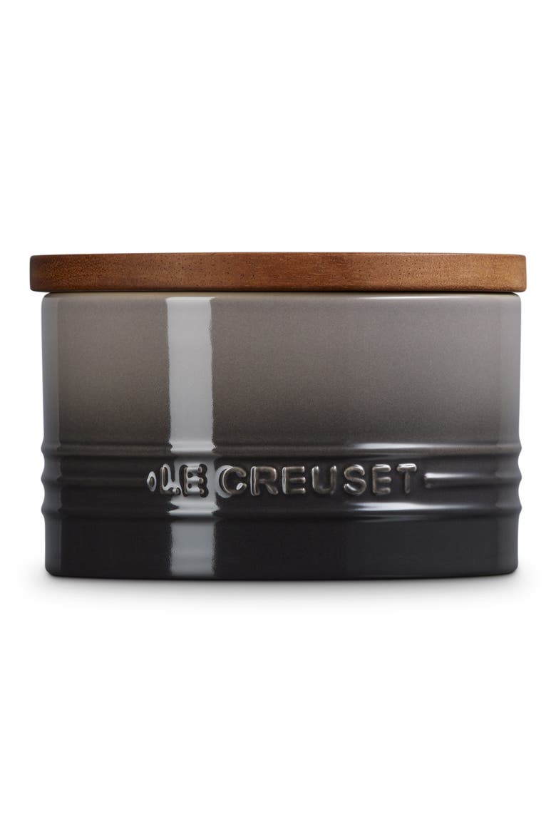 Signature Stoneware 16-Ounce Storage Canister, Main, color, OYSTER