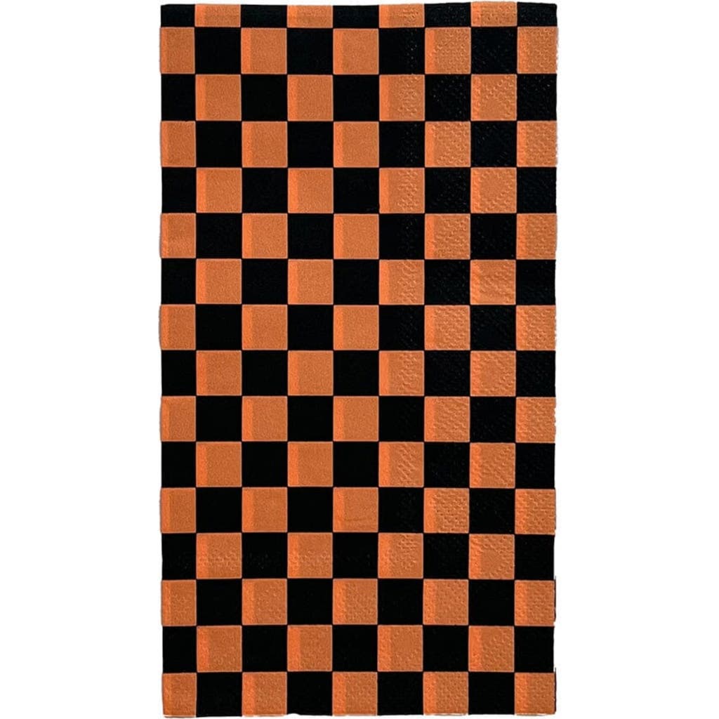 Jollity & Co . Checkered Halloween Guest Napkins