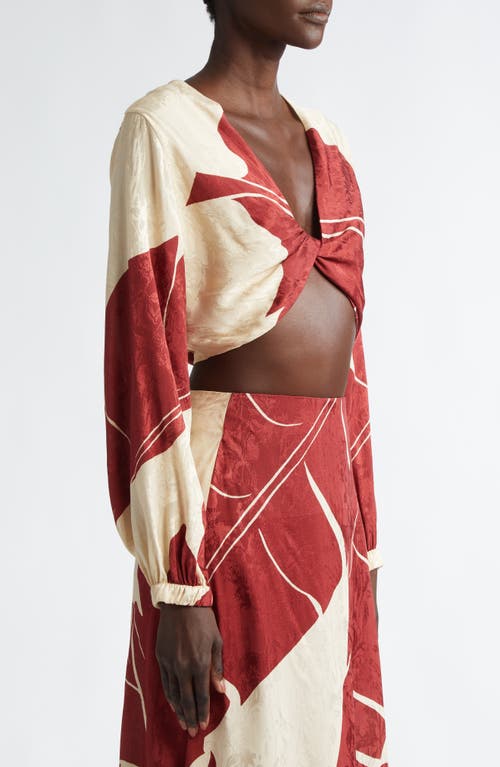 Johanna Ortiz Afterwork Reversible Crop Top In Multi