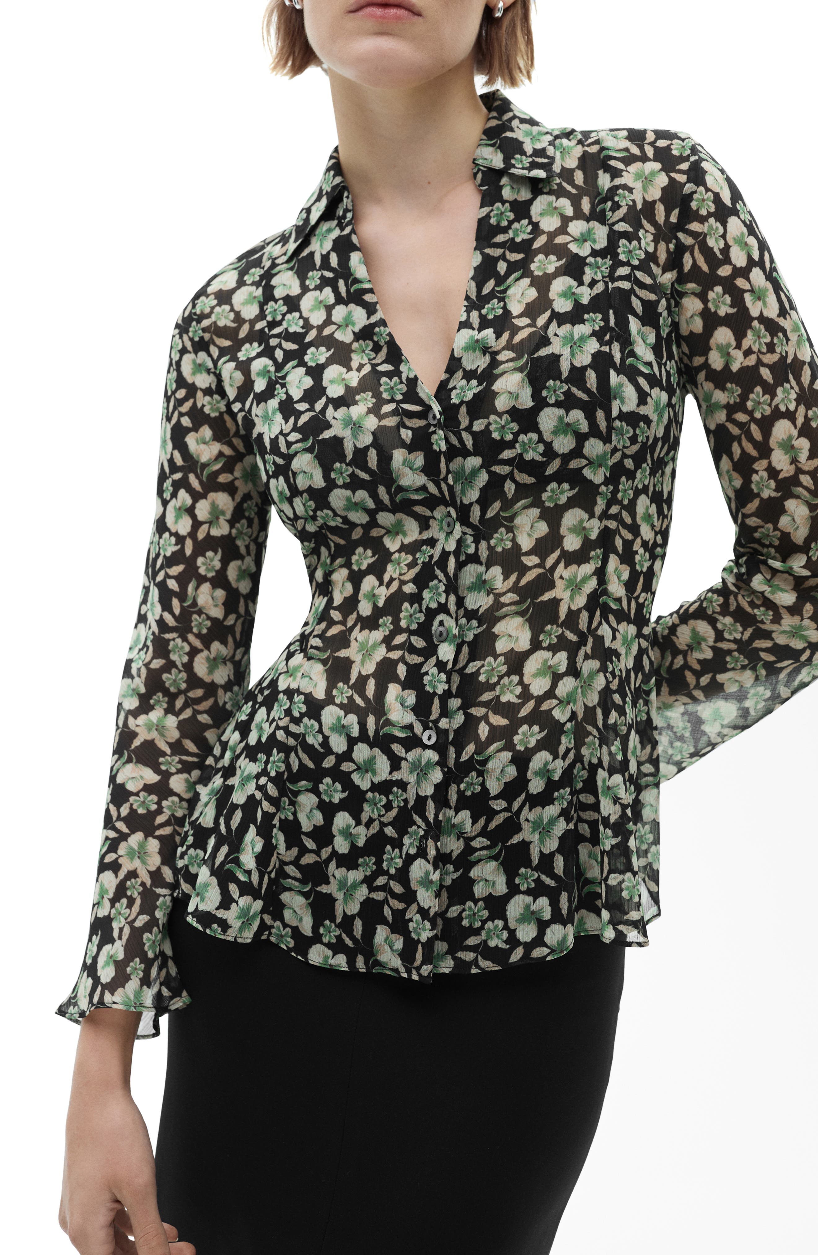 mango chiffon blouse