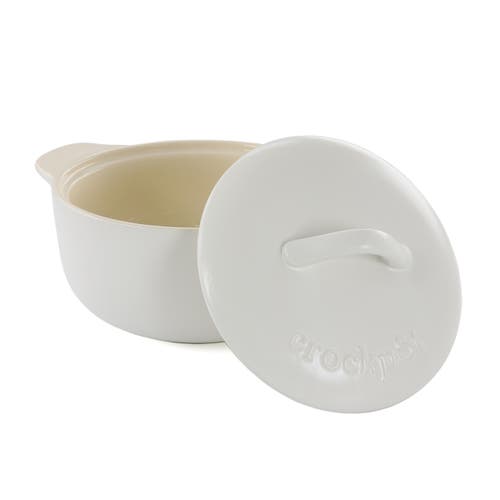 Crock-pot Crock Pot Artisan 2.3 Quart Round Stoneware Casserole With Lid In White In White