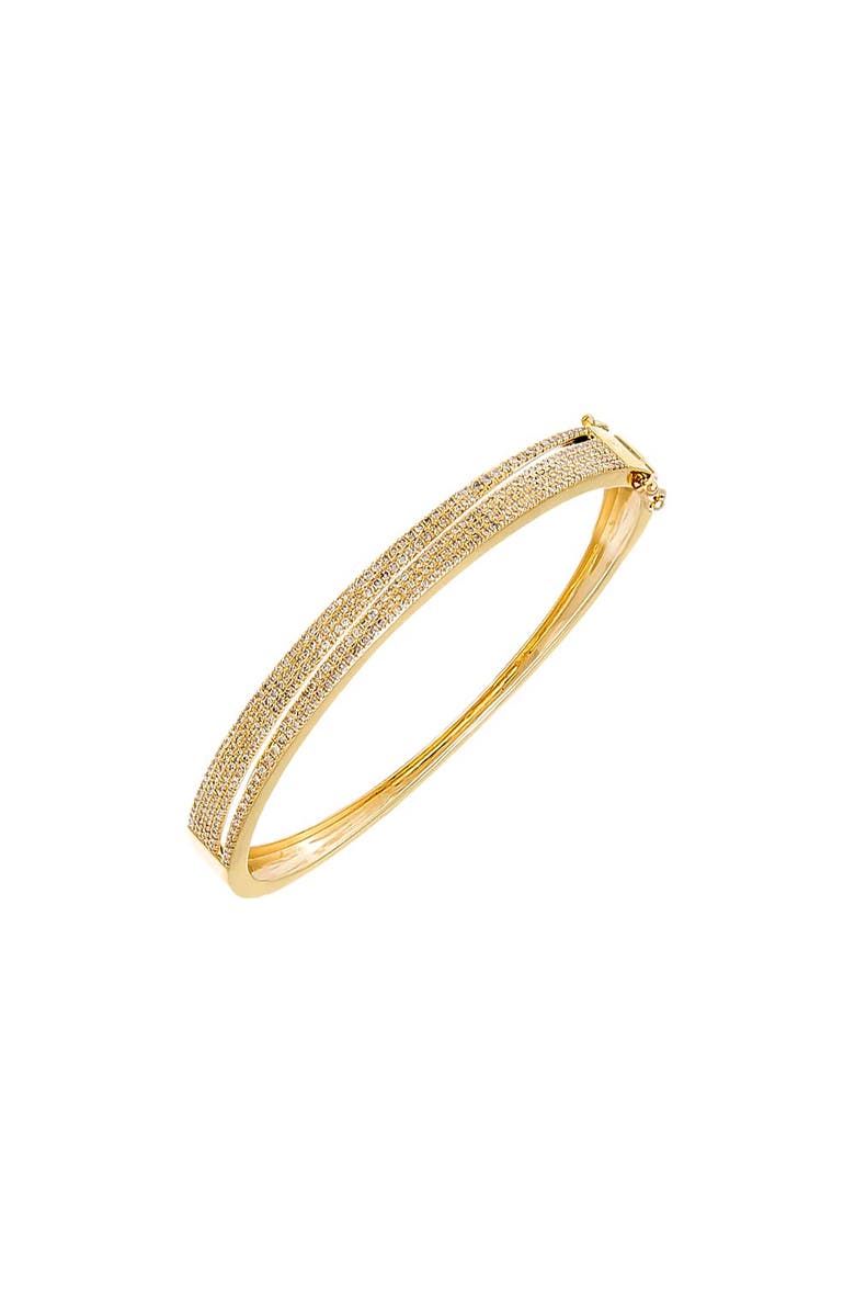 BY ADINA EDEN Diamond Double Graduated Row Bangle 14K, Main, color, 14K Gold