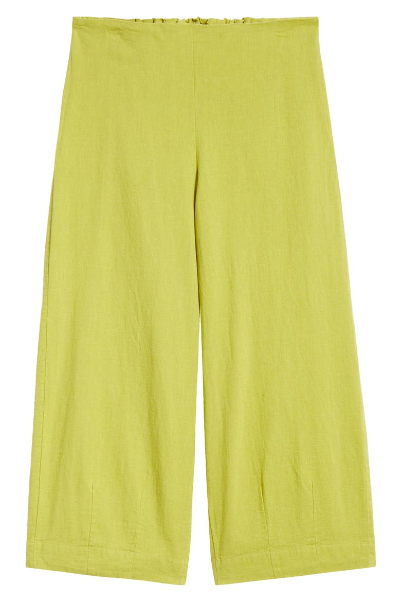 Demi Wide Leg Linen Blend Pants, Alternate, color, PALMA