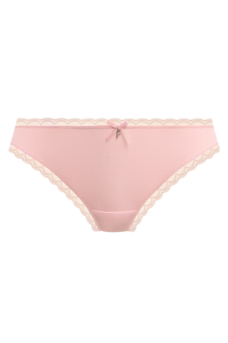 Flirt Lace Trim Briefs, Alternate, color, PINK FROST