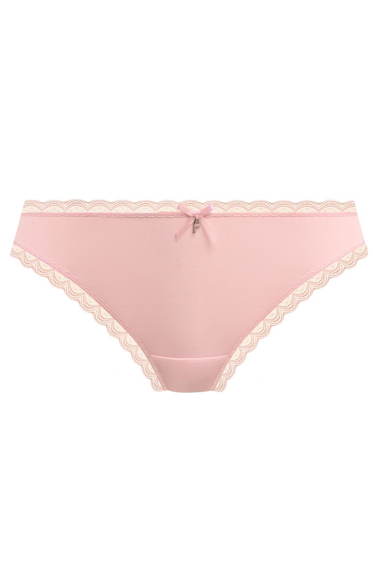 Freya Flirt Lace Trim Briefs, Alternate, color, Pink Frost