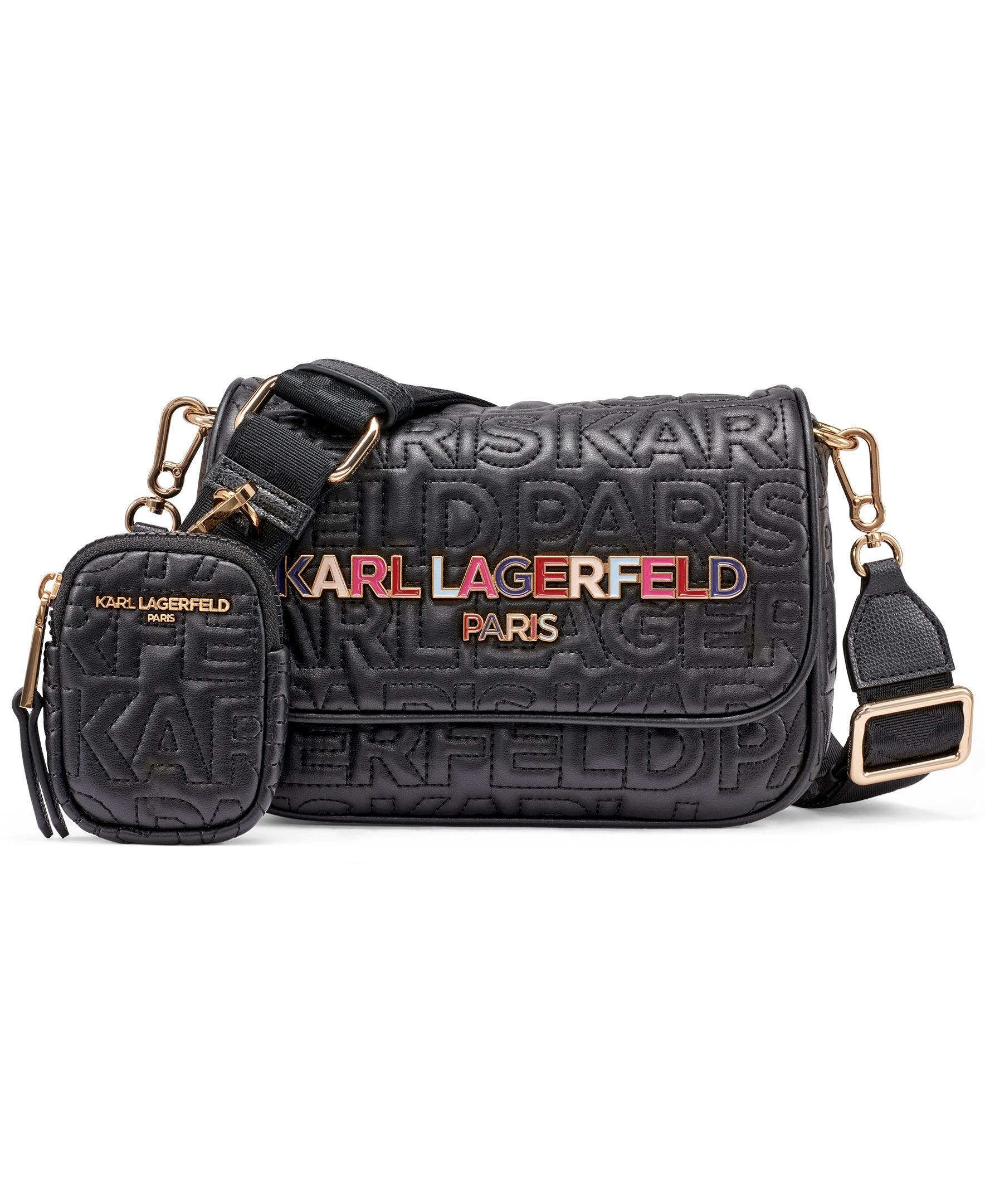 KARL LAGERFELD PARIS Voyage Crossbody, Main, color, 