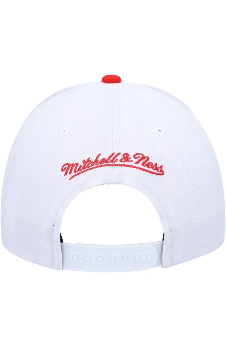 Mitchell & Ness Men's Mitchell & Ness White/Red Sacramento Kings Hardwood Classics Core 2-Tone 2.0 Pro Snapback Hat, Alternate, color, 