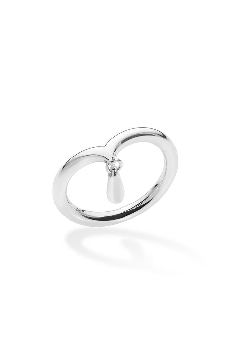 Midi Ring with Drip, Main, color, Sterling Silver