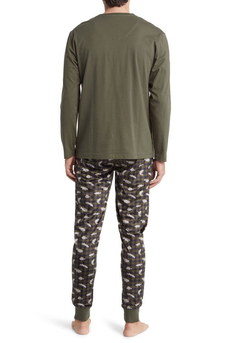 Chalet Pajamas, Alternate, color, GREEN