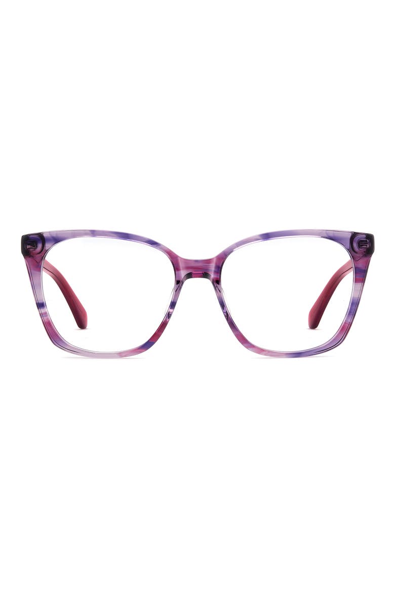 taya 52mm square optical glasses, Main, color, STRIPED BURGUNDY VIOLET