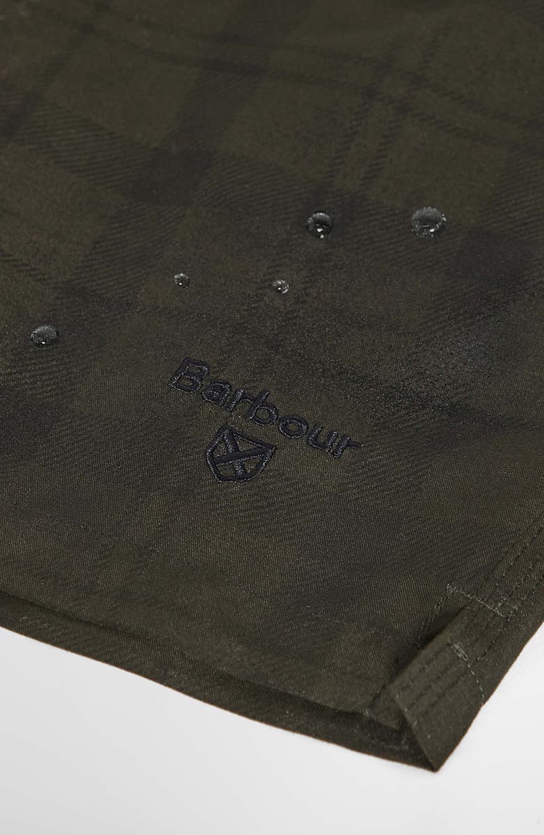 Barbour Water Reactive Tartan Swim Trunks, Alternate, color, Olive