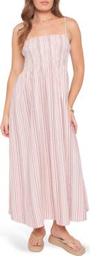 Petal & Pup Bindy Stripe Smocked Maxi Dress