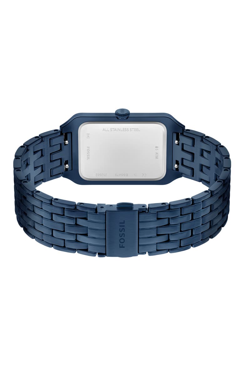 Raquel Navy Bracelet Watch, 26mm x 40mm, Alternate, color, NAVY