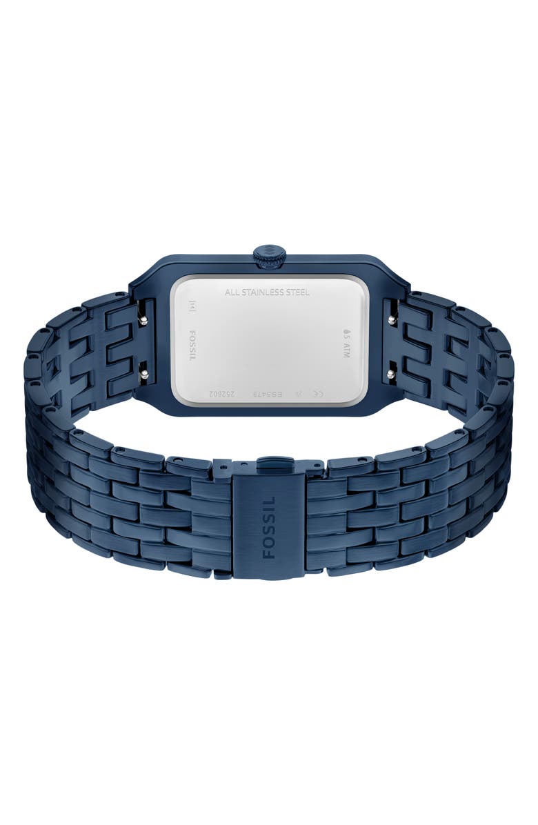 Fossil Raquel Navy Bracelet Watch, 26mm x 40mm, Alternate, color, 