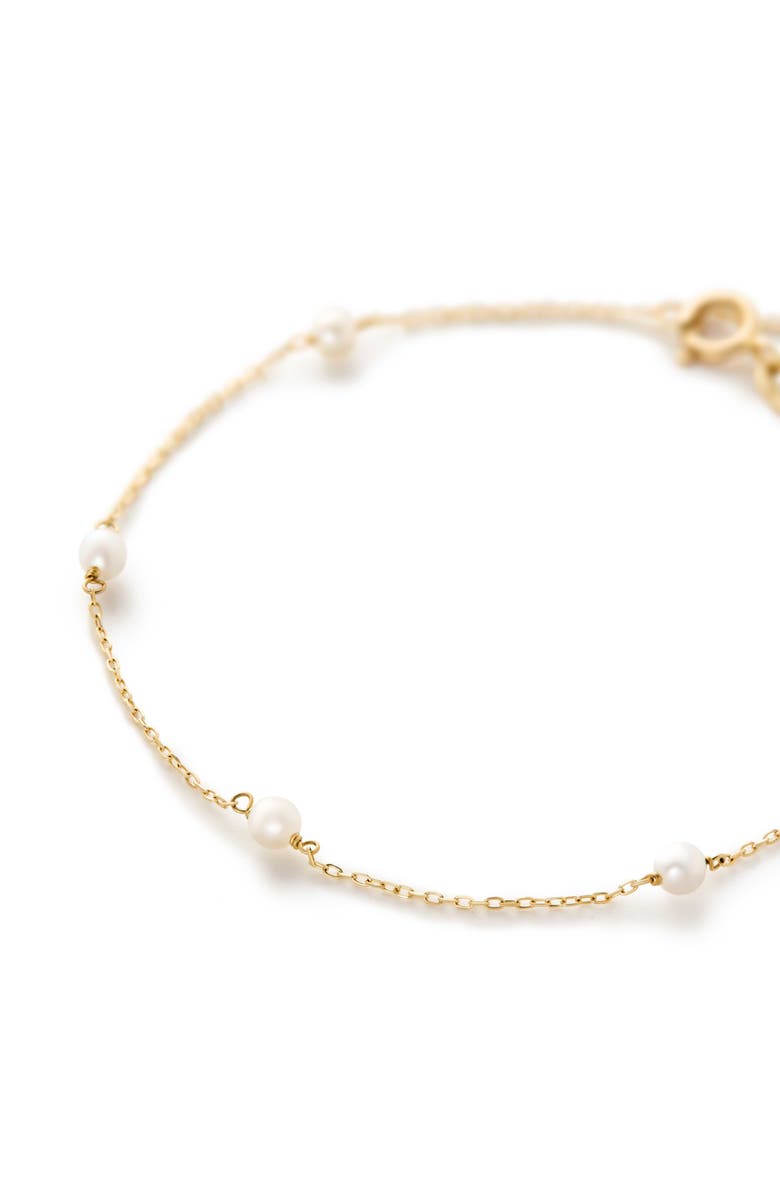 Ana Luisa Gold Pearl Bracelet - Gold Pearl Station Bracelet, Alternate, color,