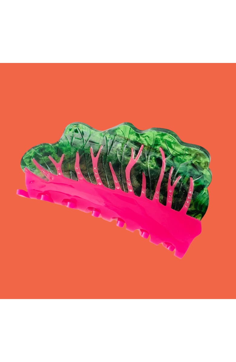 Centinelle Glowing Chard Hair Claw, Alternate, color, Green