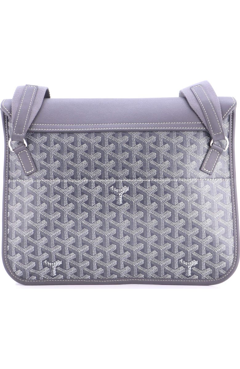 Pre-Owned Goyard Coursier Messenger Bag Coated Canvas and Leather, Alternate, color, Gray