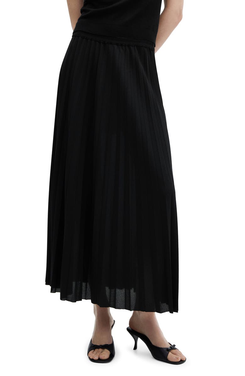 MANGO Pleated Maxi Skirt, Main, color, 