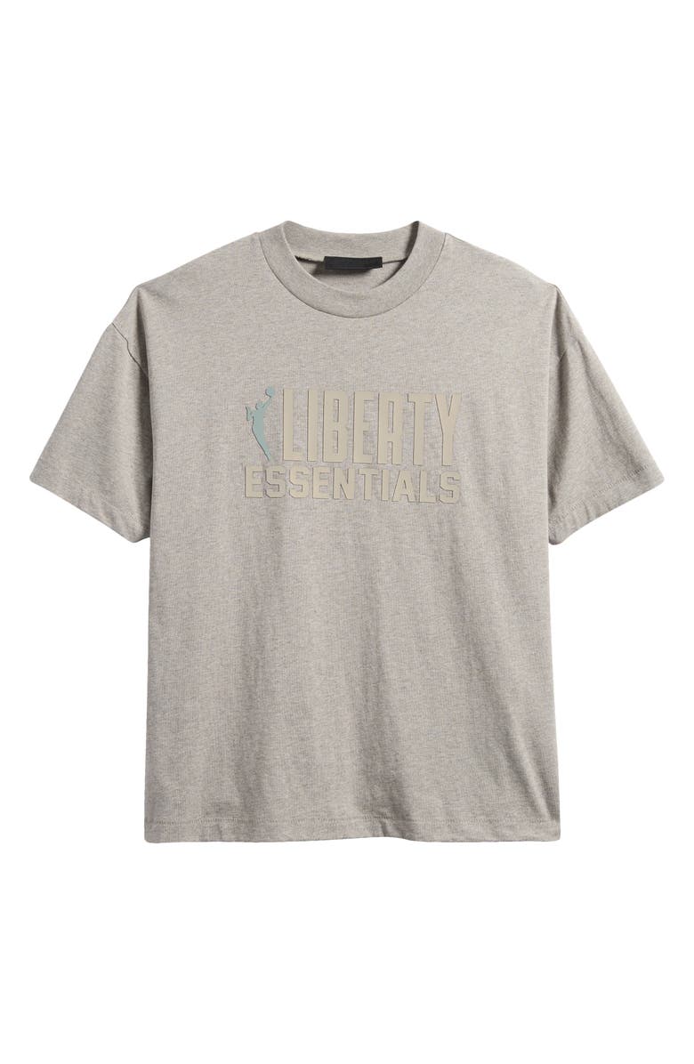 Fear of God Essentials x WNBA New York Liberty Graphic T-Shirt, Alternate, color, Warm Heather