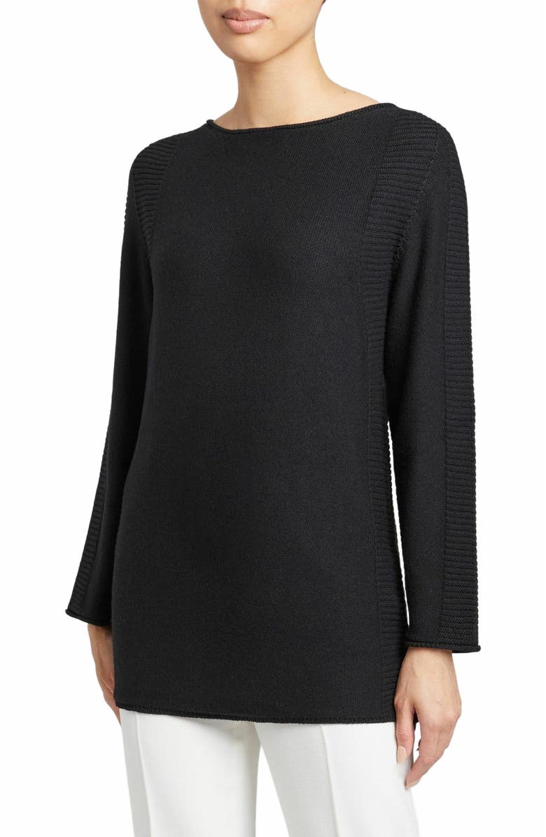 Santorelli CHRISTINA Relaxed Sweater in Merino Wool, Main, color, 