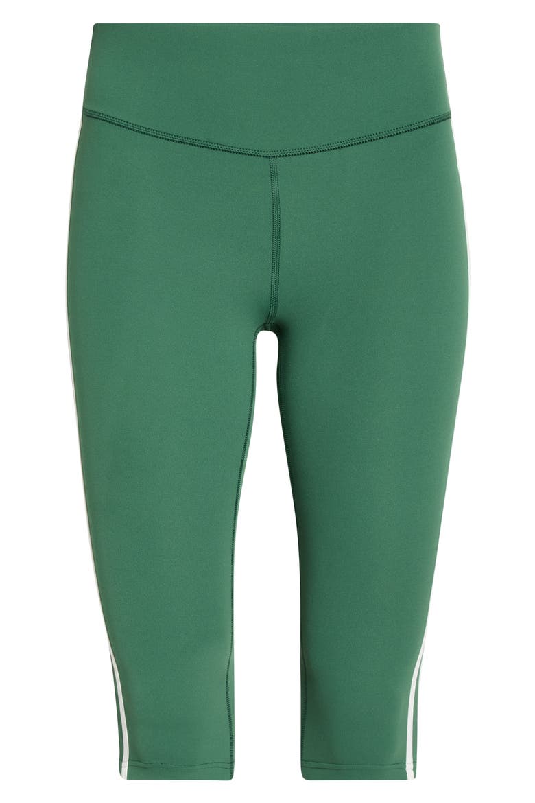 Ella Airweight High Waist Performance Capri Leggings, Alternate, color, ARUGULA/ WHITE