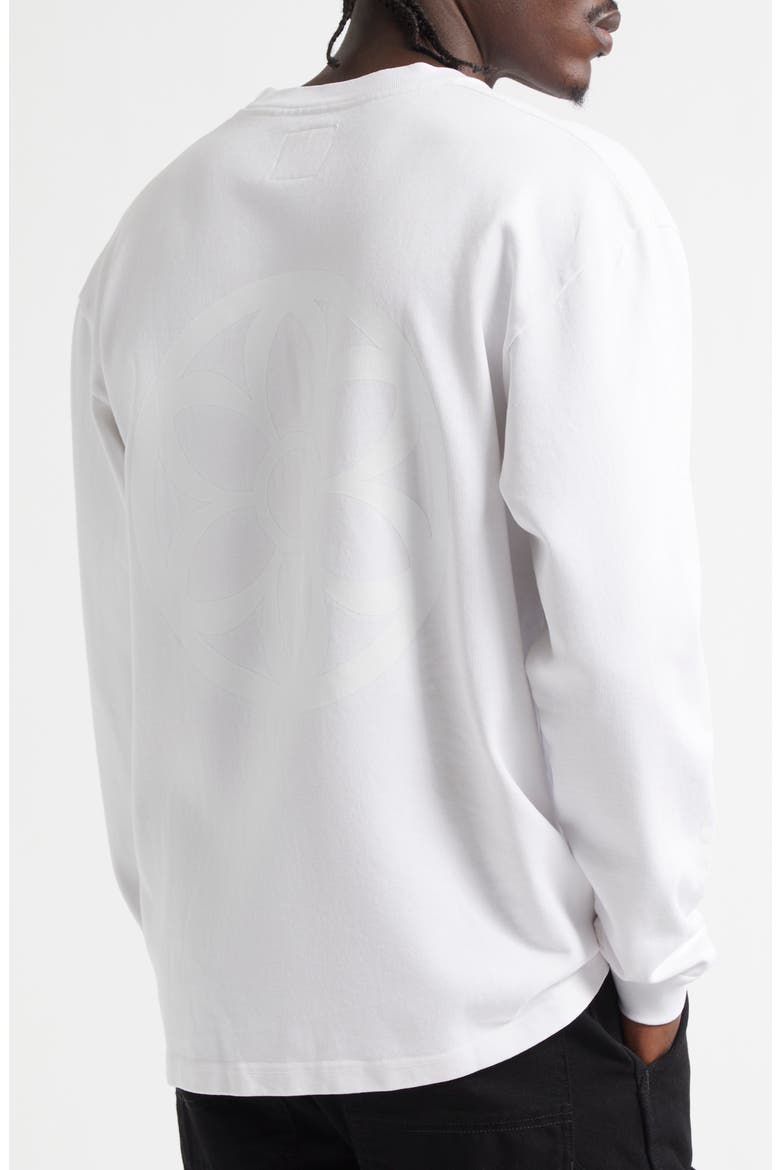 Heavyweight Long Sleeve Crewneck T-Shirt, Alternate, color, OPTIC WHITE