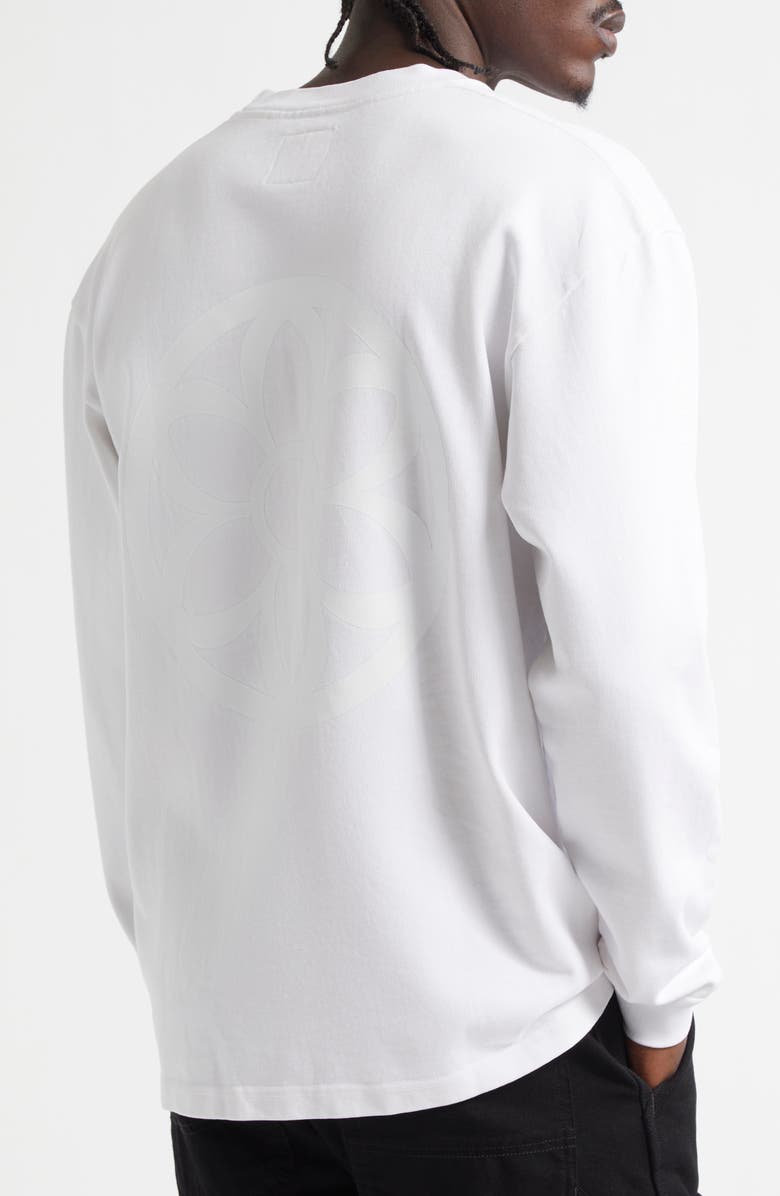 Good Art Hlywd Heavyweight Long Sleeve Crewneck T-Shirt, Alternate, color, Optic White