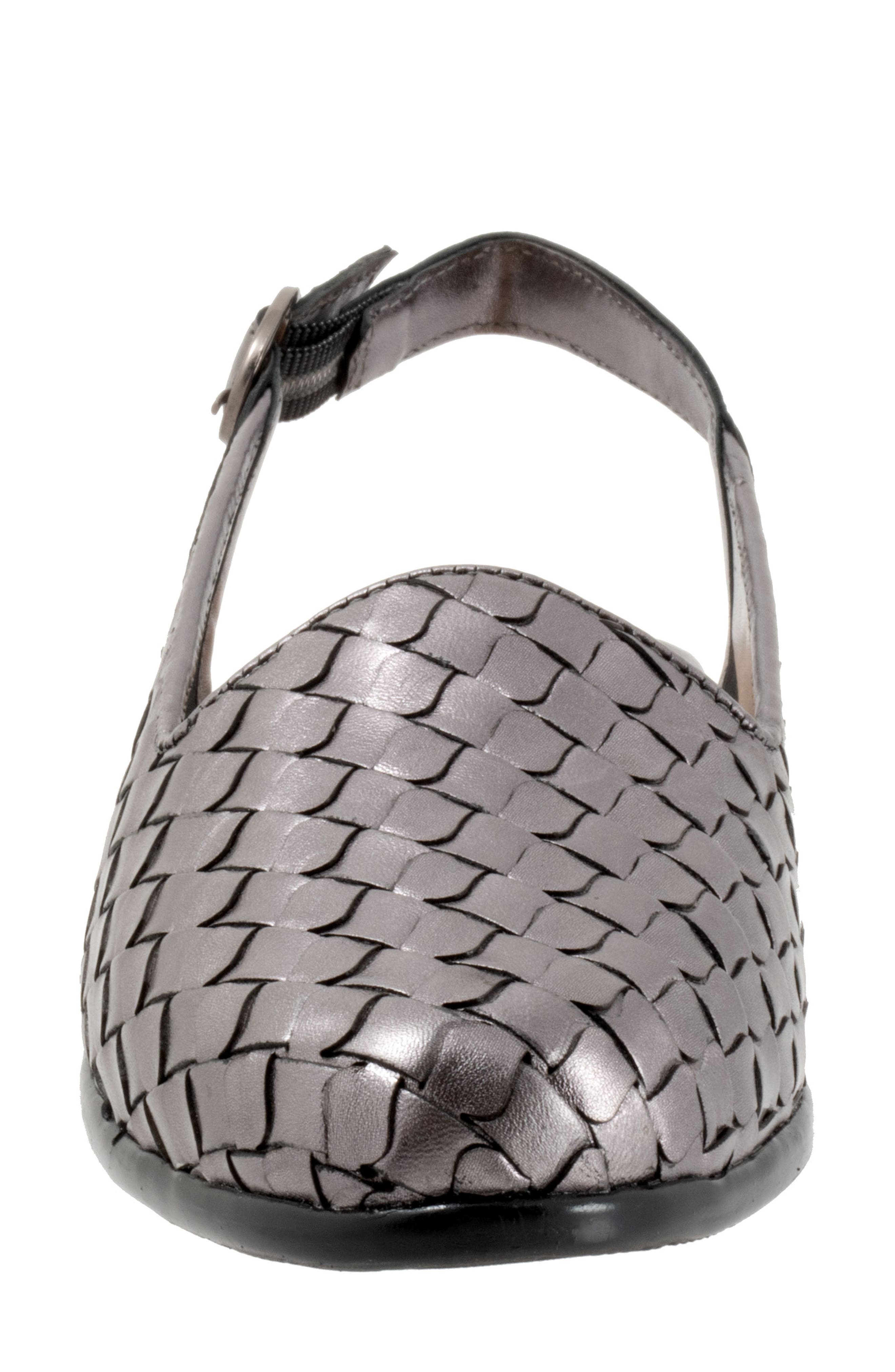 Lea Slingback Flat, Alternate, color, PEWTER