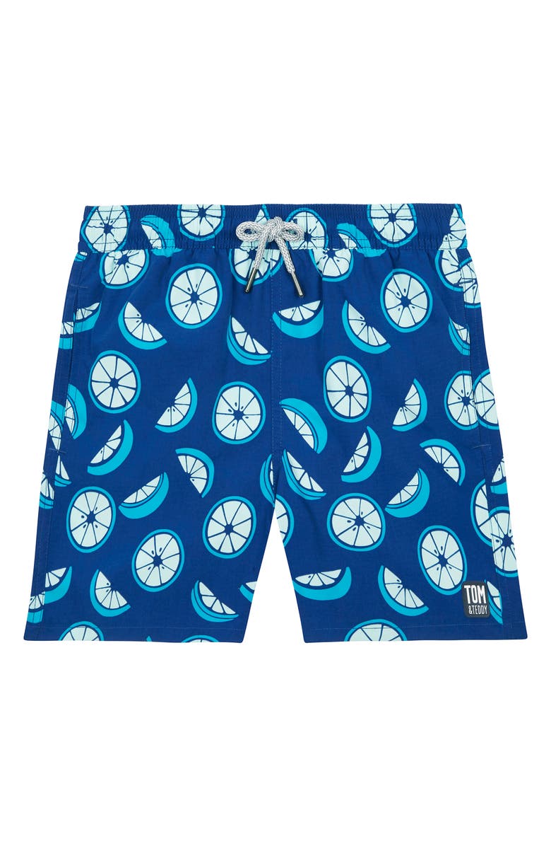 Tom & Teddy Kids' Citrusswim Trunks, Main, color, Ocean Blue