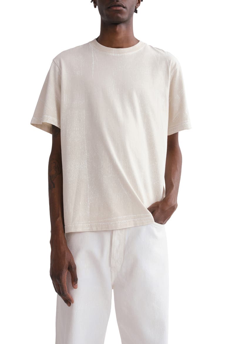 Asha Paint Print T-Shirt, Main, color, TEMPO SOFT WHITE