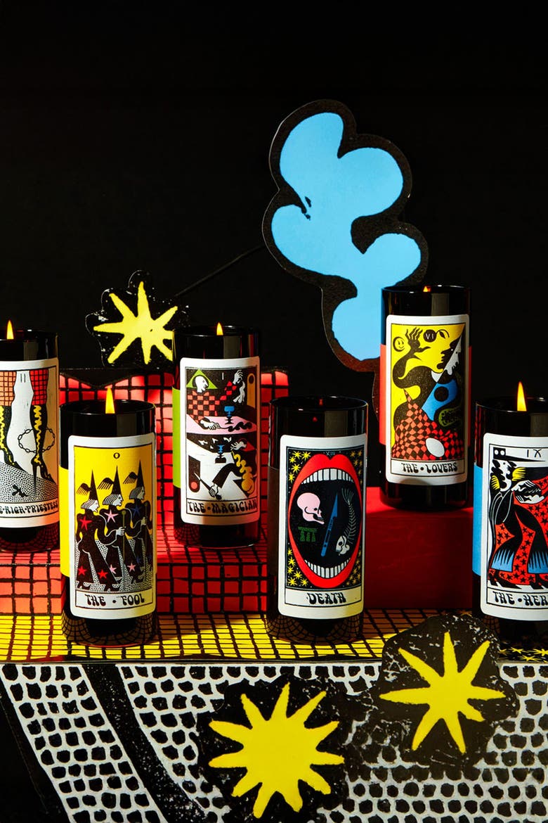 Tarot Candle, Alternate, color, The Sun: Bergamot