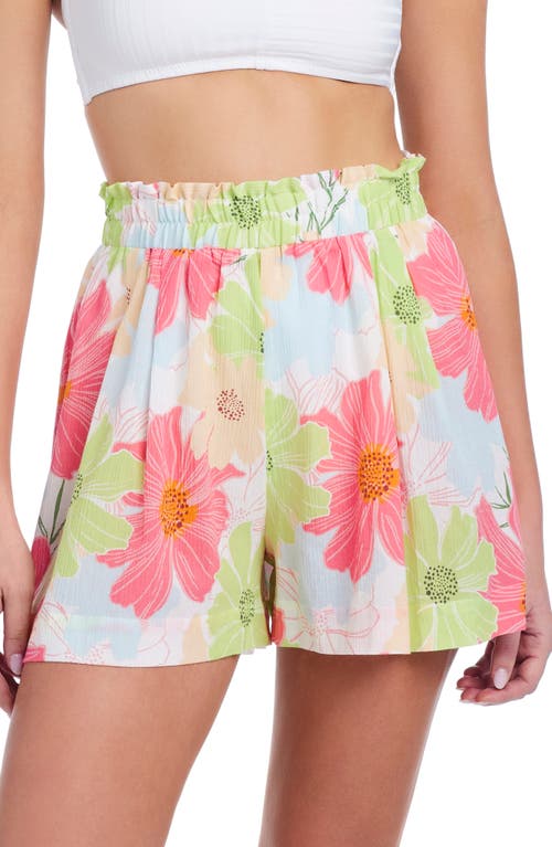 Shop Sanctuary Pleated High Waist Paperbag Cotton Cover-up Shorts