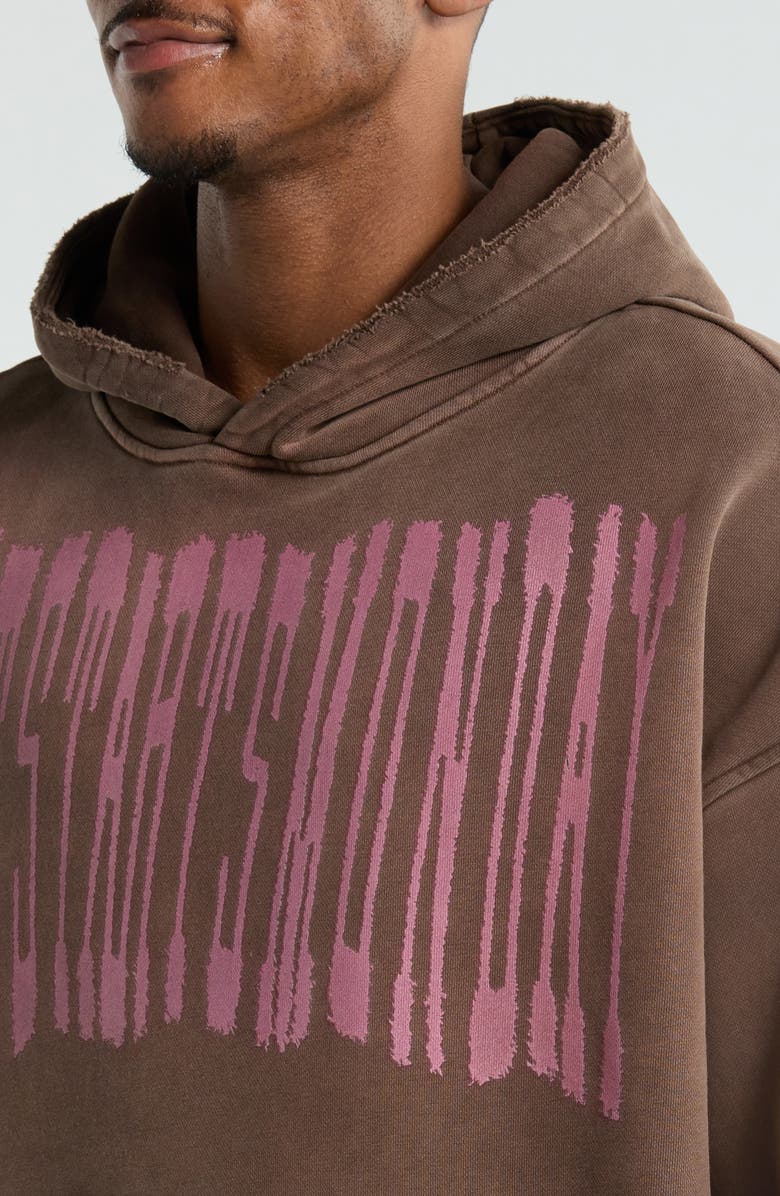 DIET STARTS MONDAY Bodysnatcher Cotton Graphic Hoodie, Alternate, color, Brown/Pink