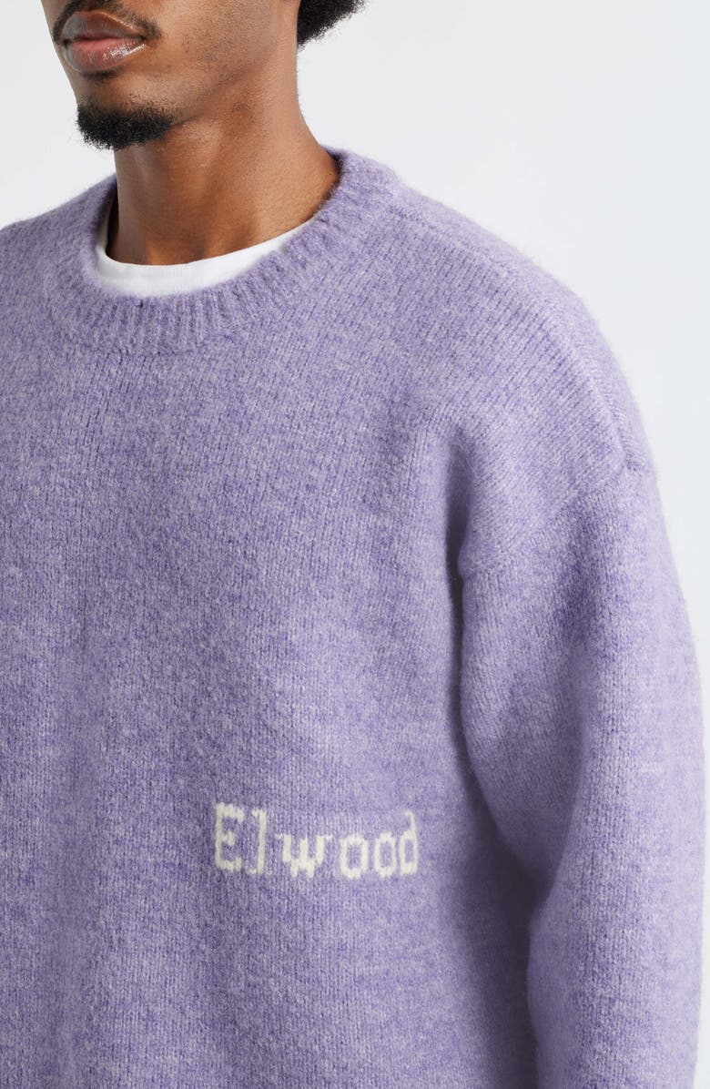 Elwood Oversize Crewneck Sweater, Alternate, color, Lavender